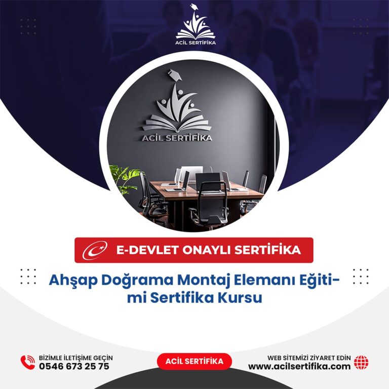 Ahşap Doğrama Montaj Elemanı Eğitimi Sertifika Kursu