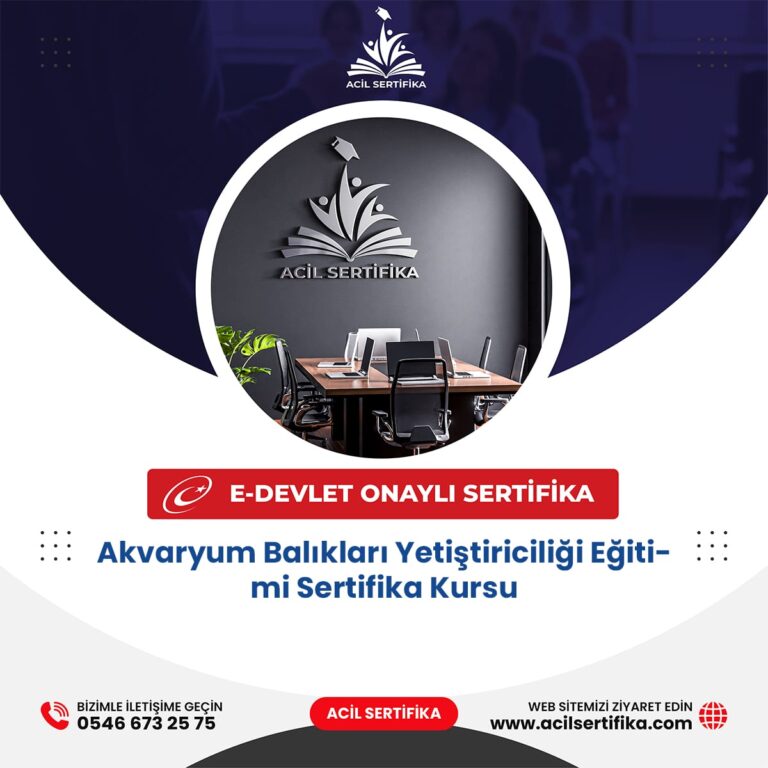 Akvaryum Balıkları Yetiştiriciliği Eğitimi Sertifika Kursu