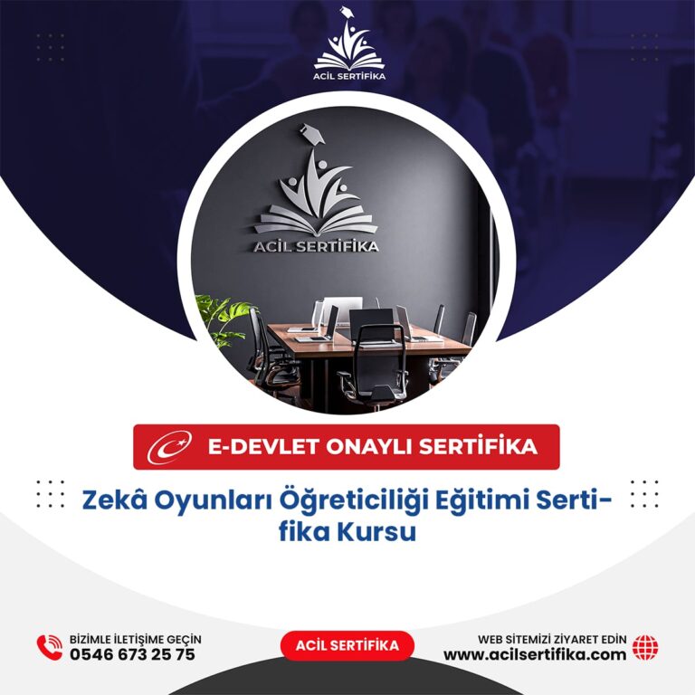 Zekâ Oyunları Öğreticiliği Eğitimi Sertifika Kursu