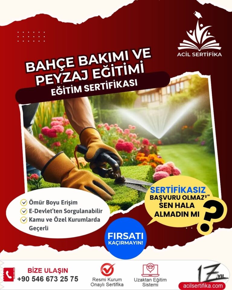 Bahçe Bakımı ve Peyzaj Eğitimi Nedir? Kimler İçin Uygundur?