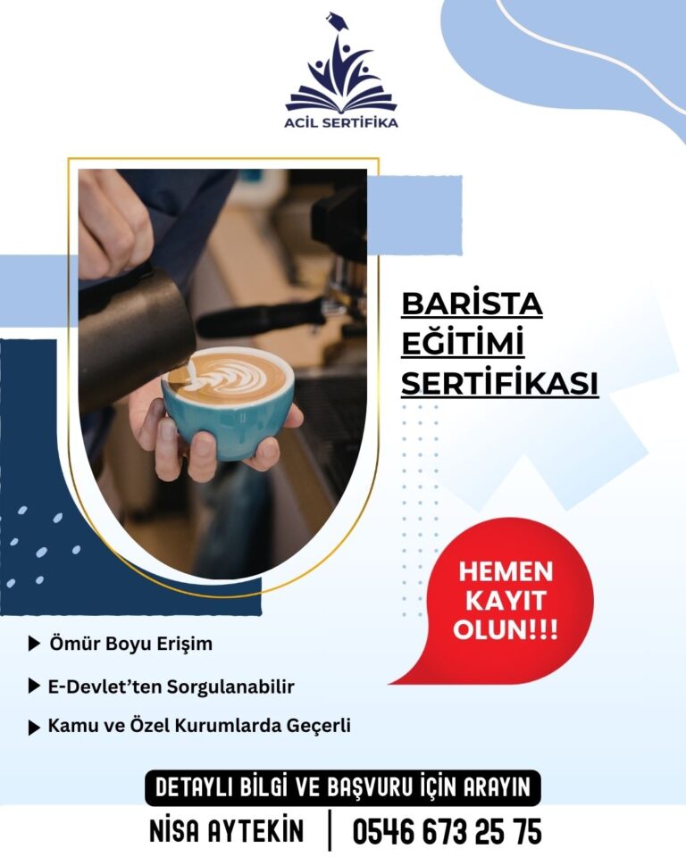 Barista Eğitimi Sertifikası