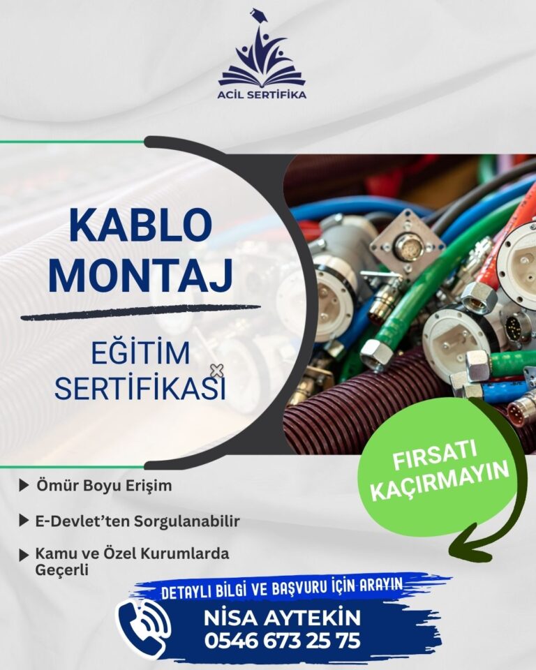 Kablo Montaj Eğitim Sertifikası